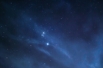 Obraz premium Vast expanse of a starry night sky, a celestial display with nebulae and glowing stars