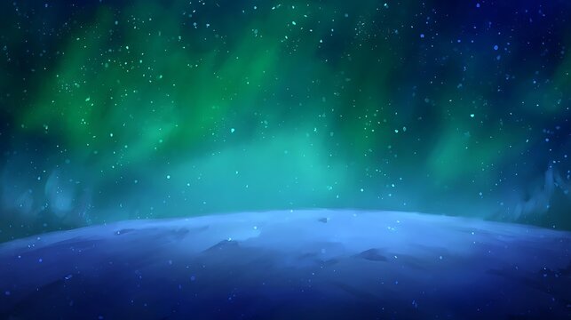 thermosphere. A painterly solar corona explosion with rippling aurora energy cascading toward a small blue planet. STEM education sheets.