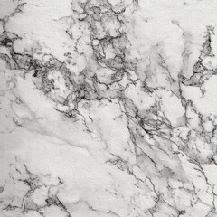 Luxury stone surface for flooring, countertops, or walls. Seamless white marble background with striking gray veins.