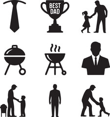 Father day, best dad, trophy award, family love, parent child, barbecue grill