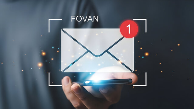 Email Notification Icon on Smartphone