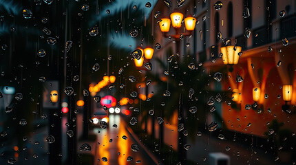 christmas lights in the city