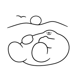 LAZY BLOB CHILLING HARD, IGNORING LIFE RESPONSIBILITIES