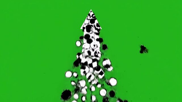 Abstract Synergy & Achievement with successof team work colleagues friends jumping up in the air 2d animation cartoon illustration clip art vector web page sign black and white alpha channel time