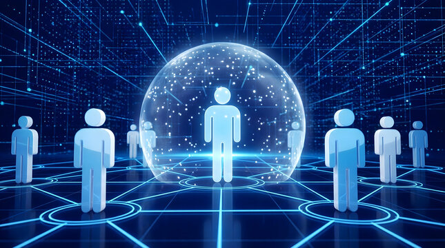 Secure connections with dynamic social network in modern digital world for safety and privacy in a connected world