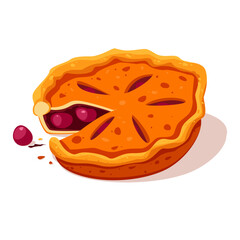 Cherry Pie Delight — Golden Crust Slice
