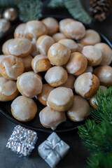 Christmas cookies with festive decoration