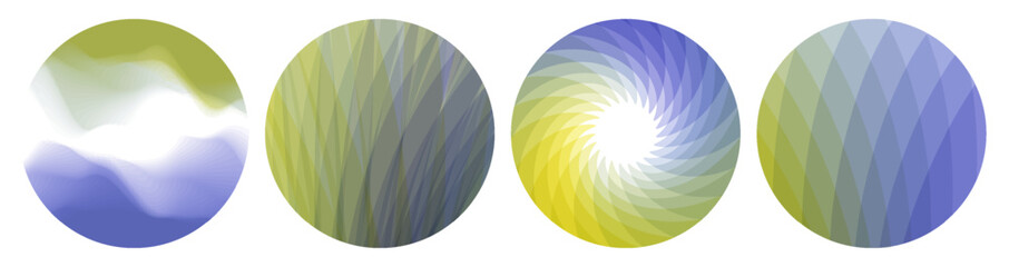 Set of translucent colored spheres. Abstract geometric design. 3D vector illustration for brochure, poster, cover, card, presentation, flyer or banner.