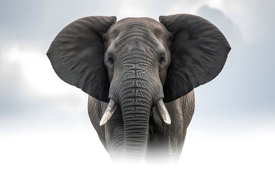 African elephant portrait majestic animal with large ears and tusks wildlife photography for conservation and tourism