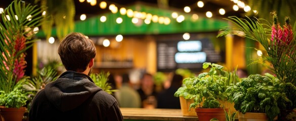 The lively market features trendy plant based street food made with fresh ingredients and variety