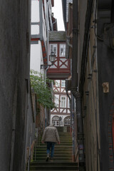 Enge Gasse in Marburg, Hessen, Deutschland