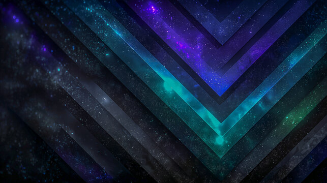 Abstract Geometric Background with Futuristic Gradient and Starr