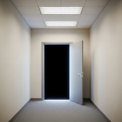 어디로 통하는 지 알 수가 없는 백색의 문