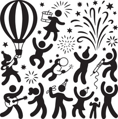 Party Celebration Event Festival People Icon Sign