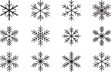 Snowflake silhouettes