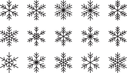 Snowflake silhouettes