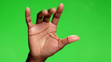 UI/UX Development Assets with gestures pack female hand touching clicking tapping sliding dragging and swiping on chroma key green screen background alpha channel using a smartphone tablet pc or
