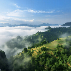 Hotaka mountains in Autumn in the Northern Japan Alps