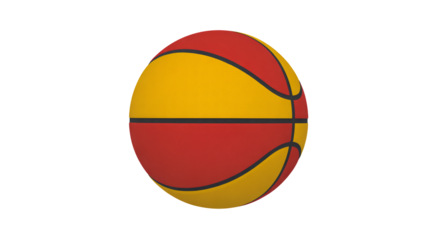 Elevate your game with this vibrant basketball, perfect for sports promotions or athletic themed designs, showcasing energy and competitive spirit in a dynamic way