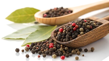 black pepper and bay leaf