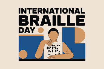 Braille Day Awareness Poster Accessibility Inclusion Visual Design