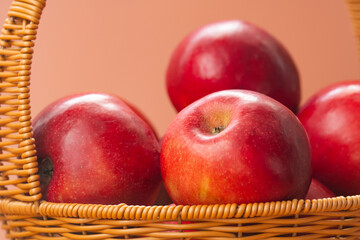 basket of red apples
