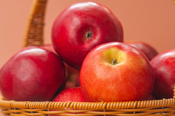 basket of red apples