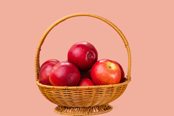 basket of red apples