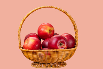 basket of red apples