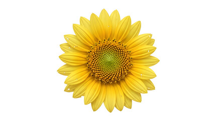 Fototapeta premium Radiant sunflower isolated on transparent background, showcasing its vibrant yellow petals