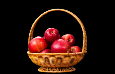 basket of red apples