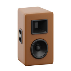 Speaker audio 3d illustration