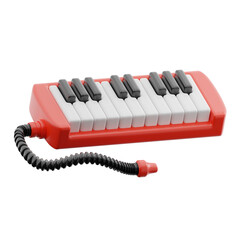 Melodica musical instrument 3d illustration