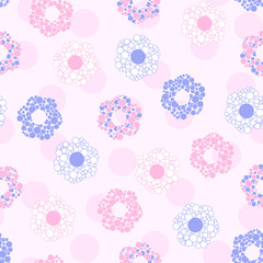 Adorable pastel floral pattern perfect for nursery decor, baby clothes, or whimsical designs. This sweet design brings joy to any project!
