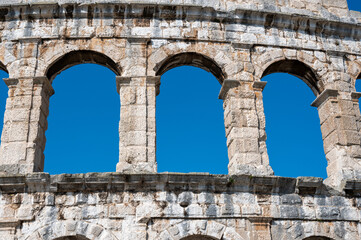 Fototapeta premium Part of the Amphitheater in Pula, Croatia