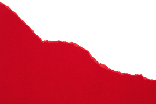 red torn or ripped paper isolated on transparent png background,realistic torn cardboard paper edges,torn or ripped red paper frame,christmas decoration,red paper background