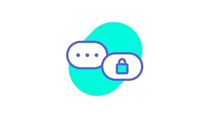 A secure chat bubble icon symbolizing encrypted messaging channels designed to protect private conversations and maintain communication integrity acro