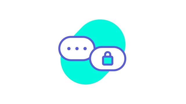 A secure chat bubble icon symbolizing encrypted messaging channels designed to protect private conversations and maintain communication integrity acro