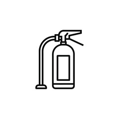 Fire extinguisher icon isolated on white background