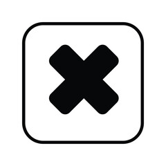 Obraz premium Remove Button icon with white background vector stock illustration