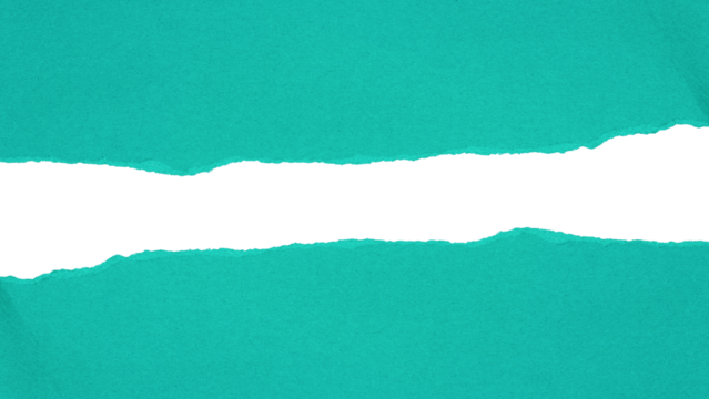 blue torn or ripped paper isolated on transparent png background,realistic torn cardboard paper edges,torn or ripped cyan paper frame,design decoration,cyan torn paper background