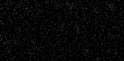 Falling rain and snow against a dark starry night sky