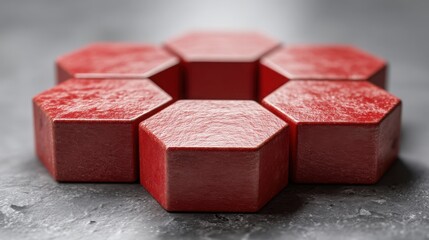 Red hexagon shape conveying the concept of emotional clarity and the importance of stop loss strategies