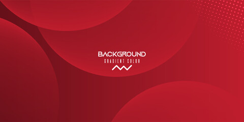 Red Abstract Gradient Background with Halftone Circle Shapes. Modern concept for graphic design, background, web design, poster, banner, book, slideshow.