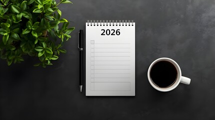 2026 Planner with Coffee Cup