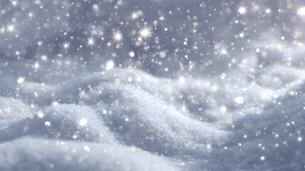 Fototapeta premium White winter sparkles surrounding smooth snow-like texture, gentle glowing center 