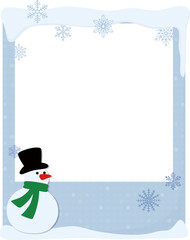 A Christmas frame