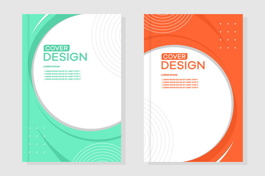 Cover design for annual report and business catalog, magazine, flyer or booklet vector template EPS 10