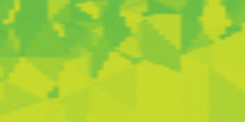 Dots halftone green color pattern gradient texture with technology digital background. Dots pop art comics with nature graphic design.