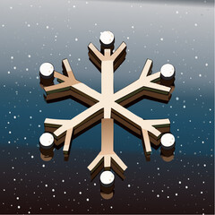 Obraz premium Snowflake Graphic